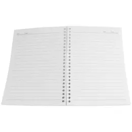 Spiral A5 Notebook White Open